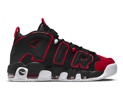 Men's Air More Uptempo Red Toe Shoes