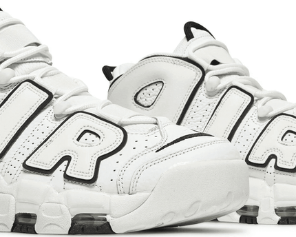 Men's Air More Uptempo White Black Shoes