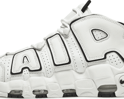 Men's Air More Uptempo White Black Shoes