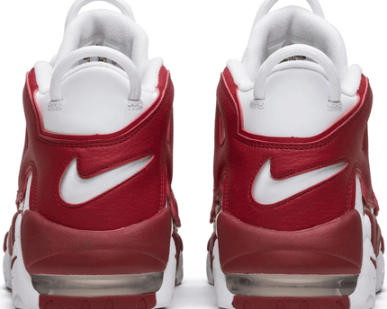 Men's Air More Uptempo White Red Shoes