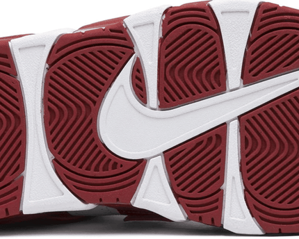 Men's Air More Uptempo White Red Shoes