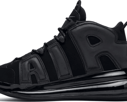 Men's Air More Uptempo 720 QS Triple Black Shoes