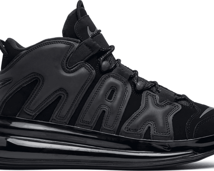 Men's Air More Uptempo 720 QS Triple Black Shoes