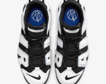 Men's Air More Uptempo 96' Cobalt Bliss And White Shoes