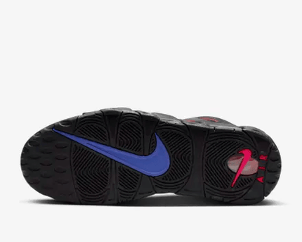 Men's Air More Uptempo 96' Black Racer Blue And Red Shoes