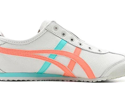 Men's Mexico 66 Slip-On White Aqua Orange Shoes
