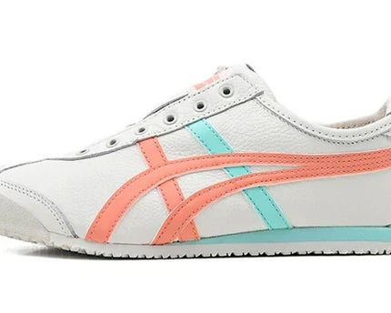 Men's Mexico 66 Slip-On White Aqua Orange Shoes