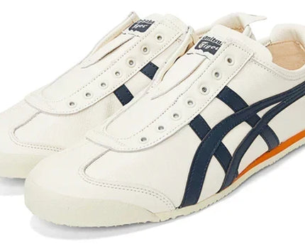 Men's Mexico 66 Slip-On White Navy Yellow Shoes