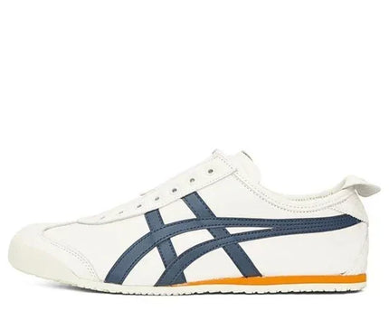 Men's Mexico 66 Slip-On White Navy Yellow Shoes