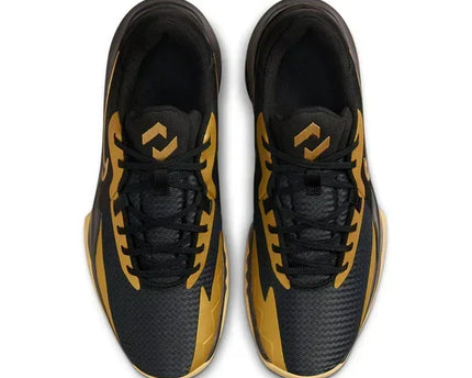 Men's Nike Precision 6 Black Metallic Gold Shoes