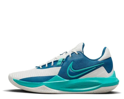 Men's Nike Precision 6 Industrial Blue Emerald Green Shoes