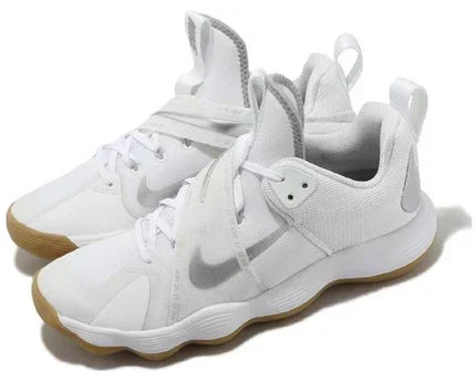 Men's Nike React Hyperset White Metallic Silver Shoes