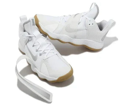 Men's Nike React Hyperset White Metallic Silver Shoes