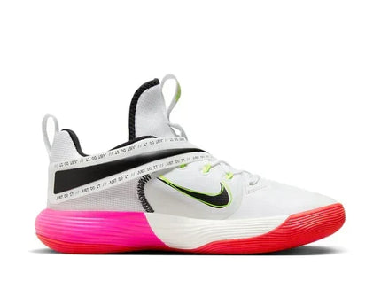Men's Nike React Hyperset White Pink Orange Shoes