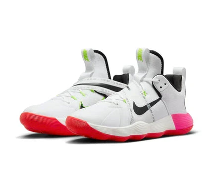 Men's Nike React Hyperset White Pink Orange Shoes