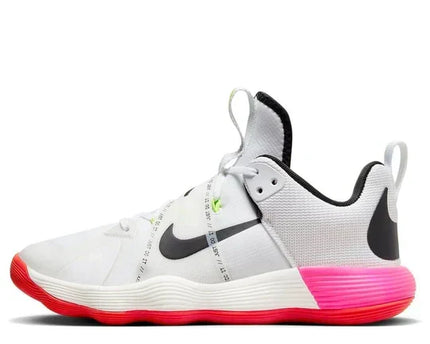Men's Nike React Hyperset White Pink Orange Shoes