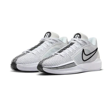 Men's Nike Sabrina 1 Magnetic White Black Silver Shoes