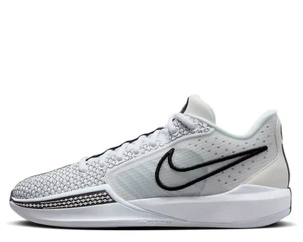 Men's Nike Sabrina 1 Magnetic White Black Silver Shoes