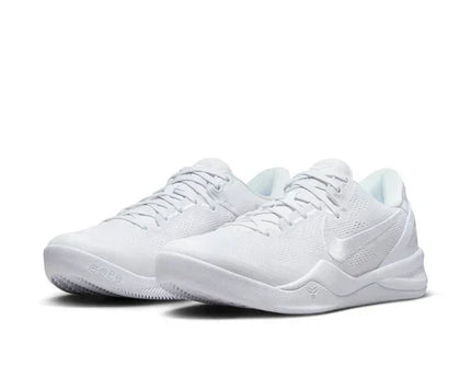 Men's Kobe 8 Proto Halo Triple White Shoes