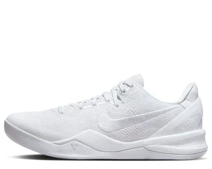 Men's Kobe 8 Proto Halo Triple White Shoes