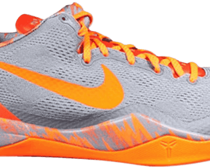 Men's Kobe 8 System Grey Team Orange Shoes