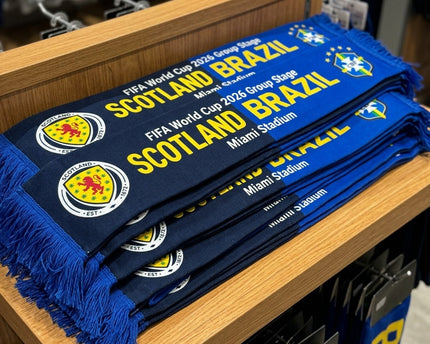 World Cup 2026 Scotland Vs Brazil Football Scarf Fan Souvenir