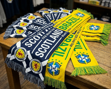 World Cup 2026 Scotland Vs Brazil Football Scarf Group Stage