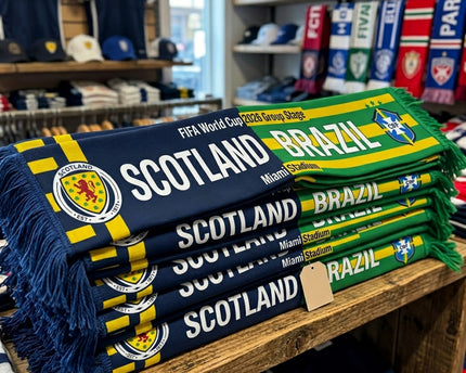 World Cup 2026 Scotland Vs Brazil Football Scarf Contrast Design