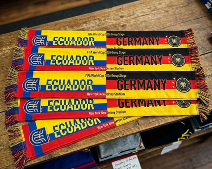 World Cup 2026 Ecuador Vs Germany Football Scarf Design