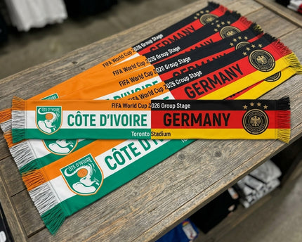 World Cup 2026 Côte D'Ivoire Vs Germany Football Scarf Color Block