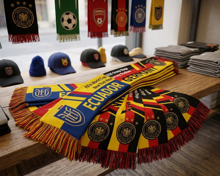 World Cup 2026 Ecuador Vs Germany Football Scarf Stadium Print