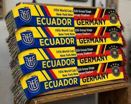 World Cup 2026 Ecuador Vs Germany Football Scarf Stadium Print