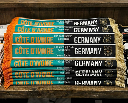World Cup 2026 Côte D'Ivoire Vs Germany Football Scarf Contrast Style