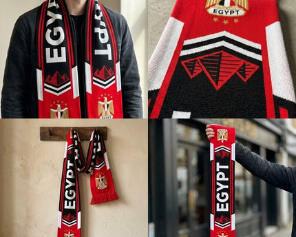World Cup 2026 Egypt Scarf Central Text Layout