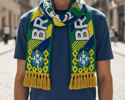 World Cup 2026 Brazil Scarf National Symbol Print