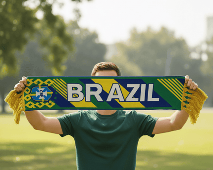 World Cup 2026 Brazil Scarf National Symbol Print