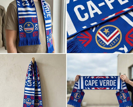 World Cup 2026 Cape Verde Scarf Graphic Line Art
