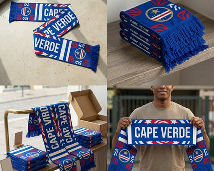 World Cup 2026 Cape Verde Scarf Graphic Line Art