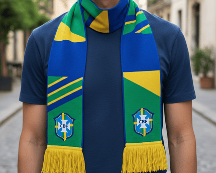 World Cup 2026 Brazil Scarf Stars Above Crest