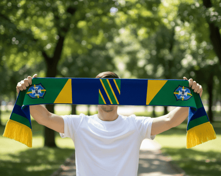 World Cup 2026 Brazil Scarf Stars Above Crest