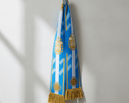 World Cup 2026 Argentina Scarf Geometric Centerpiece Layout