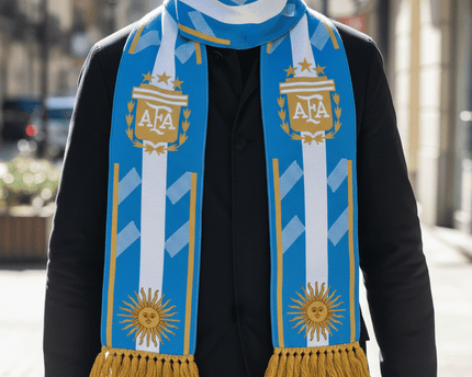 World Cup 2026 Argentina Scarf Geometric Centerpiece Layout