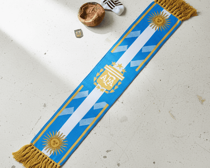 World Cup 2026 Argentina Scarf Geometric Centerpiece Layout