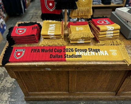 World Cup 2026 Jordan Vs Argentina Football Scarf Premium Knit Material