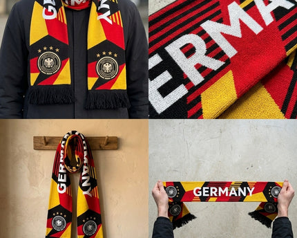 World Cup 2026 Germany Scarf Four Star Detail