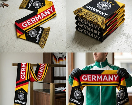 World Cup 2026 Germany Scarf Dynamic Chevron Pattern