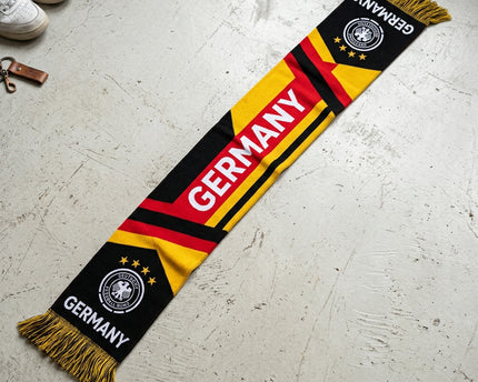World Cup 2026 Germany Scarf Dynamic Chevron Pattern