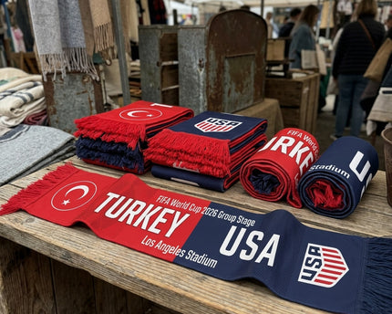 World Cup 2026 Turkey Vs USA Football Scarf Los Angeles Edition
