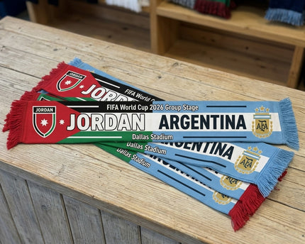 World Cup 2026 Jordan Vs Argentina Football Scarf Dallas Stadium Edition