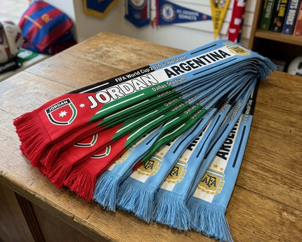 World Cup 2026 Jordan Vs Argentina Football Scarf Dallas Stadium Edition